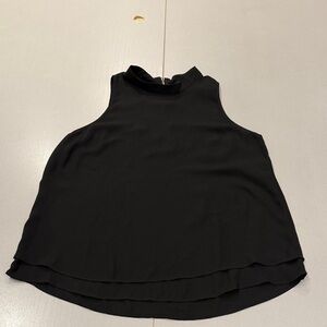 Shinestar Black Sleeveless Blouse